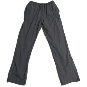 New Balance Fleece Lined Track Pants Mens M‎ Black Running Athletic Zip Leg